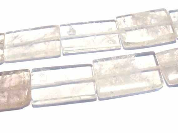 Rechteckstrang 25x34mm/40cm, Bergkristall