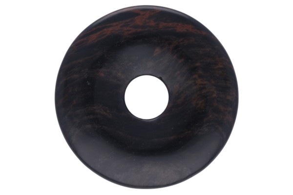 40mm Donut Anhänger aus Mahagoni Obsidian