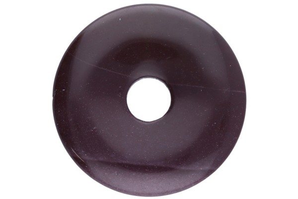 35mm Donut Anhänger aus rotem Mookait