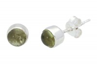 Vorschau: Ohrstecker rund 6mm in Silber 925, Peridot Vorschau: Ohrstecker rund 6mm in Silber 925, Peridot