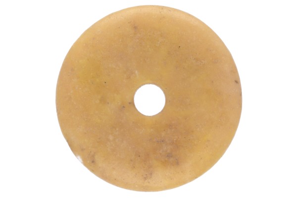 25mm Donut Anhänger aus gelbem Jaspis