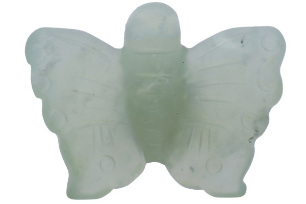 Schmetterling Anhänger 40x28x10mm mit Bohrung China Jade (Serpentin)