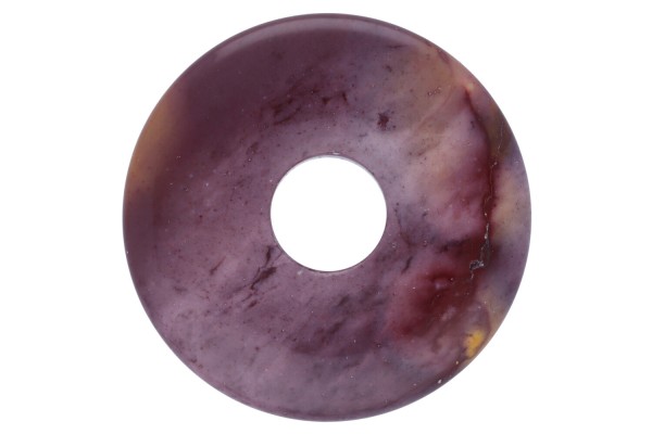 30mm Donut Anhänger aus rot-violettem Mookait