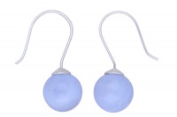 Ohrhänger Chalcedon 10mmx26mm aus Sterlingsilber Ohrhänger Chalcedon 10mmx26mm aus Sterlingsilber