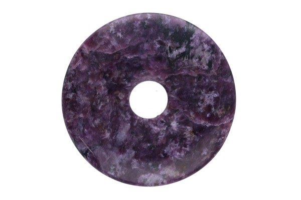 45mm Donut Anhänger aus grau-violettem Charoit
