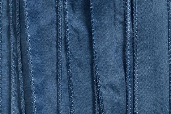 Seidenband silky 110x2cm, Habotai-Seide jeans hell