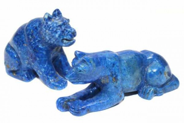 Hunde-Gravur 60-70mm, Lapislazuli