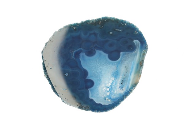 Achatscheibe blau gemasert ca.50x75mm