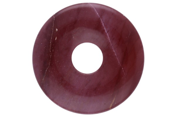 30mm Donut Anhänger aus rotem Mookait