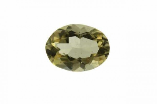 Oval facettiert 7,5x10mm, Goldberyll