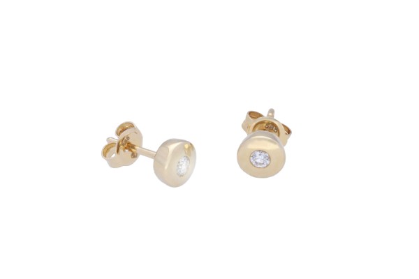 Ohrstecker 14k Gelbgold mit Brillant 0,10ct