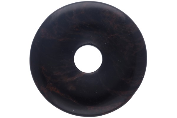 35mm Donut Anhänger aus Mahagoni Obsidian