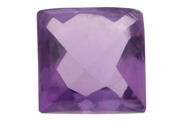 Quadrat Cabochon facettiert 10x10mm, Amethyst