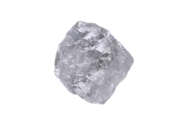 Diamant roh 3 - 4 mm grau natur, würfelig mit 0,9mm Bohrung