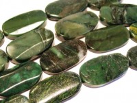 Ovalstrang 19x34mm/40cm, Afrika Jade Ovalstrang 19x34mm/40cm, Afrika Jade