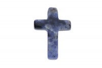 Sodalith Kreuz 18x25mm mit 2,5mm Loch Sodalith Kreuz 18x25mm mit 2,5mm Loch