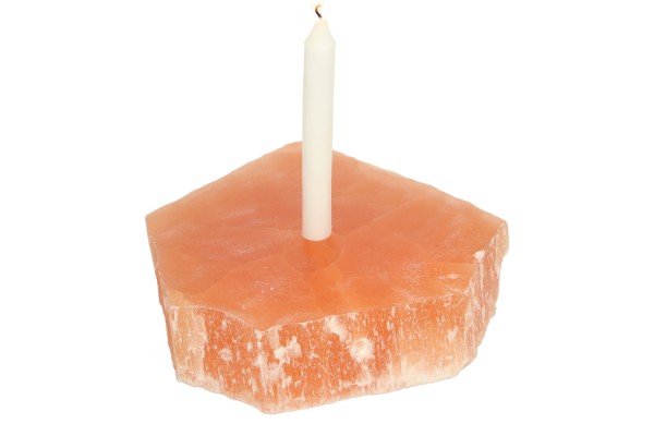 Kerzenständer 25x24x6cm aus Orangencalcit
