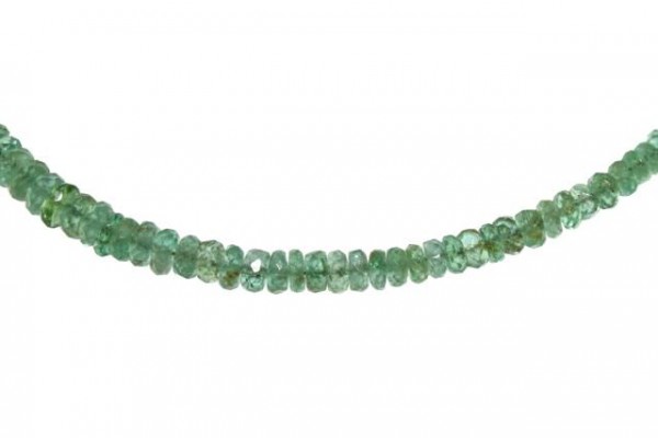Buttonstrang facettiert 3-4,5mm/40cm, Smaragd