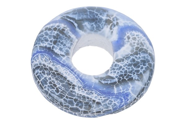 36-40mm Donut aus blau gefärbtem Weathering Achat