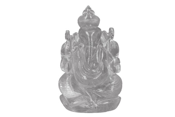 Ganesha 55x80x47mm aus Bergkristall