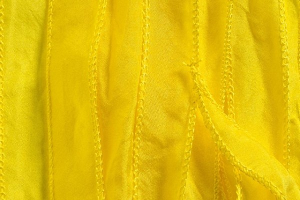 Seidenband silky 110x2cm, Habotai-Seide gelb