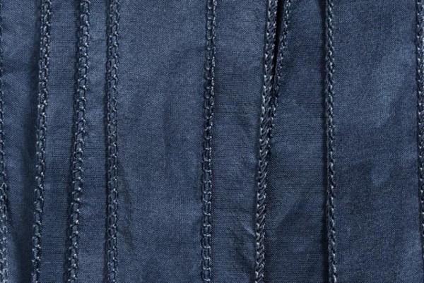Seidenband silky 110x2cm, Habotai-Seide jeansblau