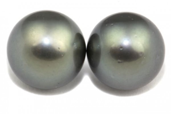 Tahiti-Perlen Paar 12mm