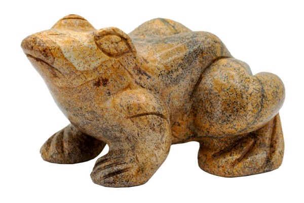 Frosch 90x55x80mm, Landschafts-Jaspis