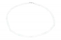 Squarekette 5mm/45cm Karabiner Sterlingsilber 925, weißer Labradorit Squarekette 5mm/45cm Karabiner Sterlingsilber 925, weißer Labradorit