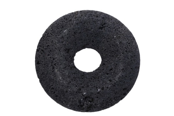 35mm Donut Anhänger aus schwarzer Lava
