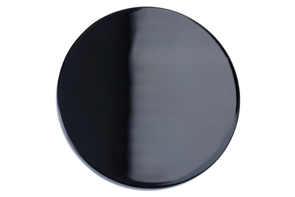Spiegel 12 x 1 cm rund - Obsidian schwarz