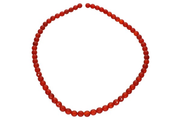 red agate 6mm round faceted