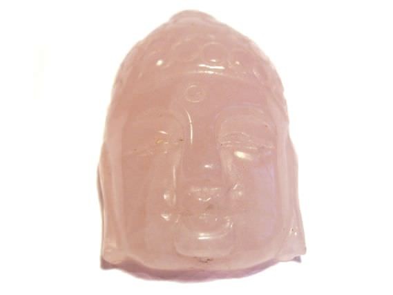 Onyx Buddha-Kopf mit Längsbohrung