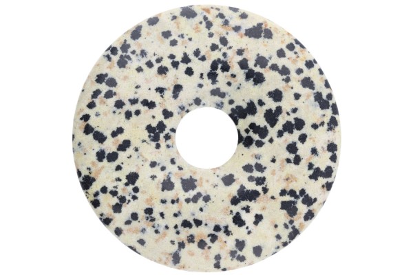 50mm Donut Anhänger aus Dalmatiner-Stein Aplit