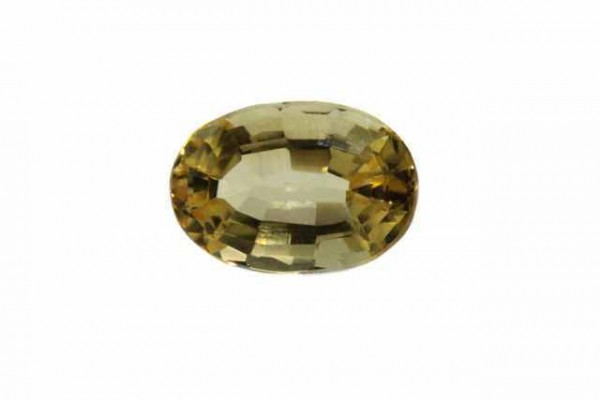 Oval facettiert 7,5x11mm, Goldberyll