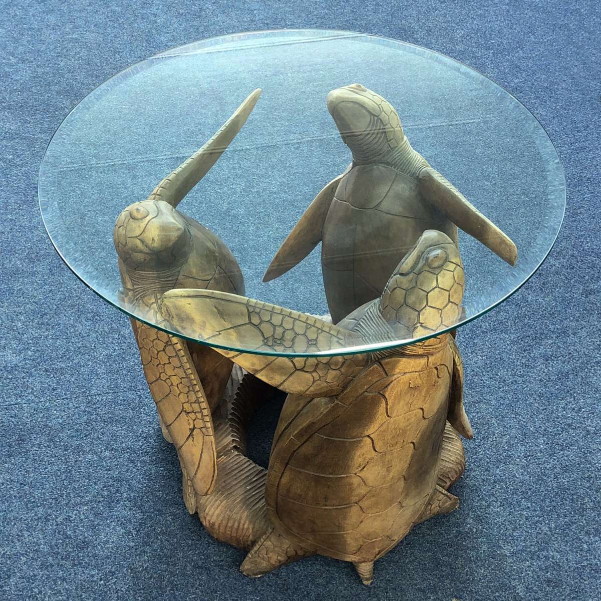Ouqiuwa Barhocker Bezug Rund 33 Cm, Vintage Ozean Design Mit Schildkröte & Weltkarte – Weicher Samt, Elastisch, Maschinenwaschbar