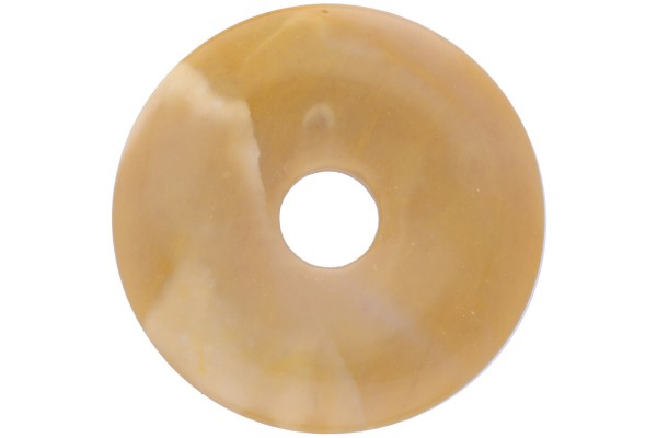 35mm Donut Anhänger aus ockerfarbenem Mookait