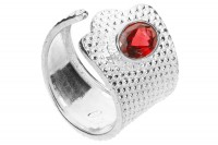 Ring knob" 4-16mm mit einem ovalen, facettierten Granat, Sterlingsilber 925" Ring knob" 4-16mm mit einem ovalen, facettierten Granat, Sterlingsilber 925"