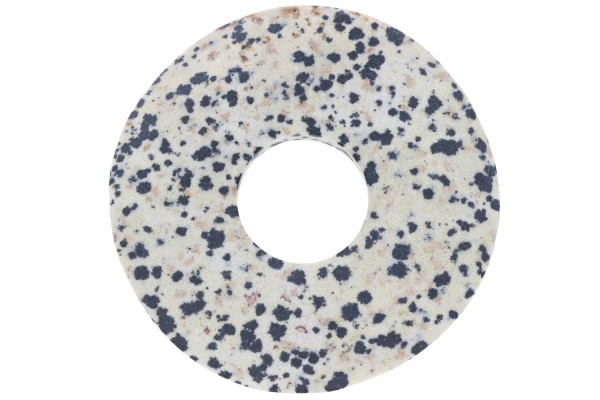 55mm Wellen Donut aus mattem Dalmatiner-Stein Aplit