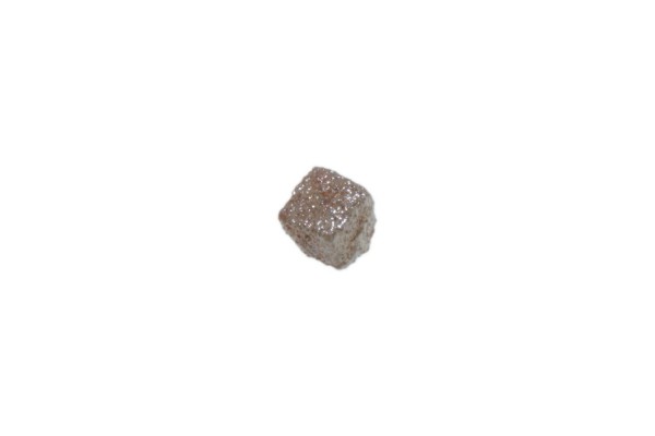 Diamant-Würfel roh 3,5-4mm, rötlich braun