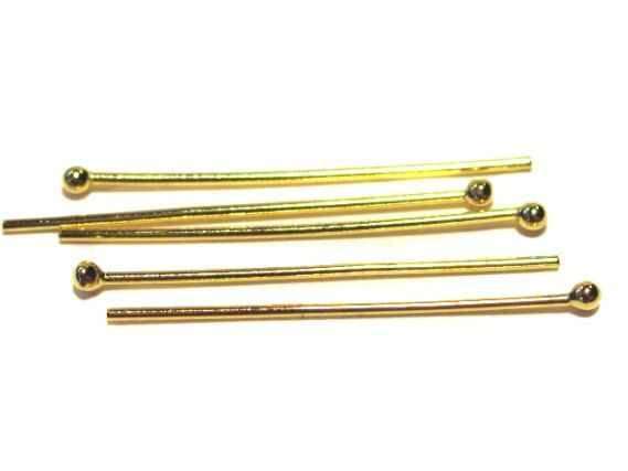 PATIKIL 150 Stück Offene Augenstifte - 40mm Metallstifte Für Schmuckherstellung