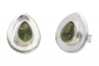 Ohrstecker hat" Tropfen 10x12mm, Peridot in Silber 925" Ohrstecker hat" Tropfen 10x12mm, Peridot in Silber 925"