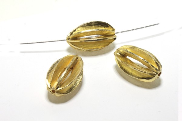 Lamellen-Olive 11x18mm, AGV 925 gebürstet