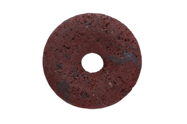 30mm Donut Anhänger aus brauner Lava
