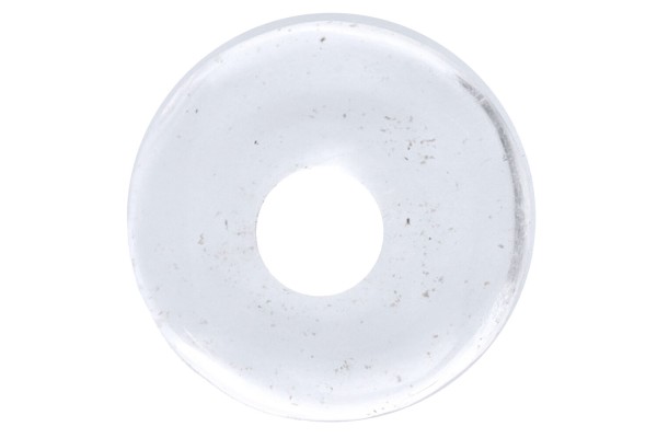10mm Donut aus Bergkristall (10 Stück)
